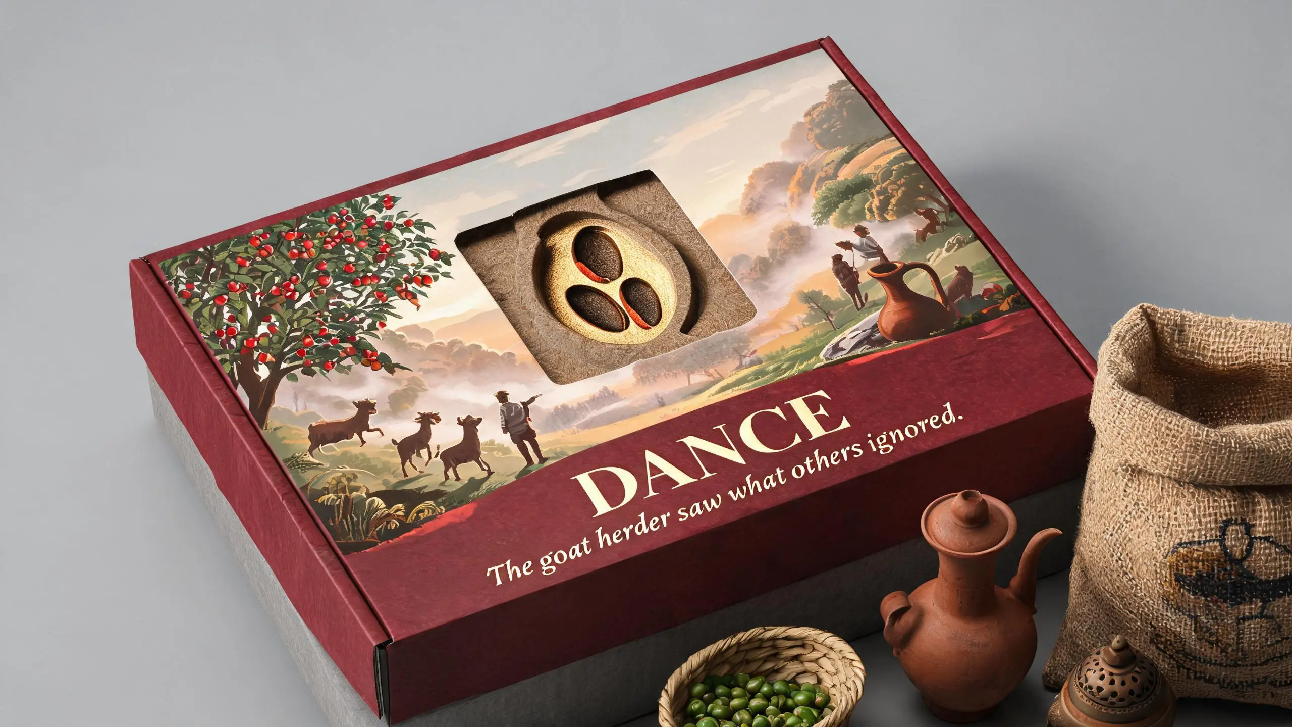 YIRGACHEFFE · DANCE · 纸塑浮雕咖啡豆包装