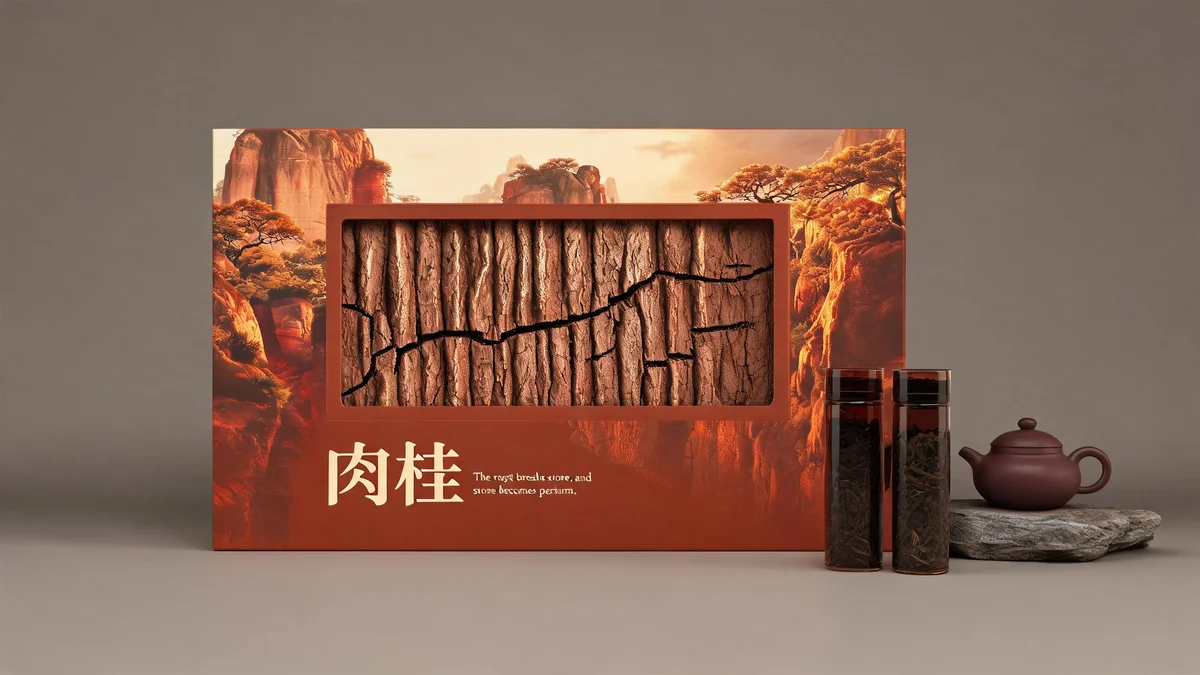 Shuixian molded pulp tea box — petal radial embossing