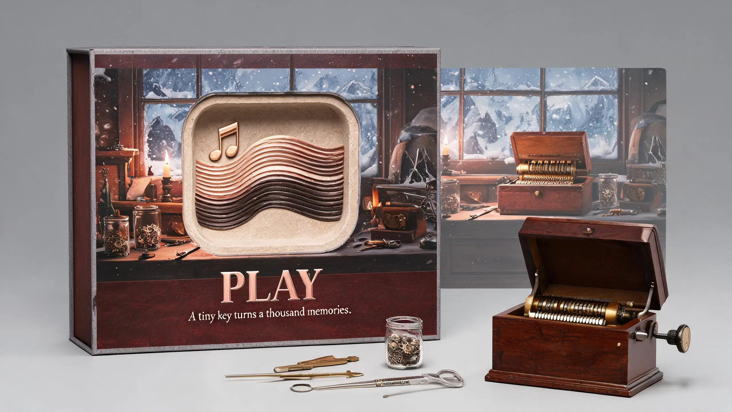 MUSIC BOX · PLAY · 纸塑浮雕玩具包装