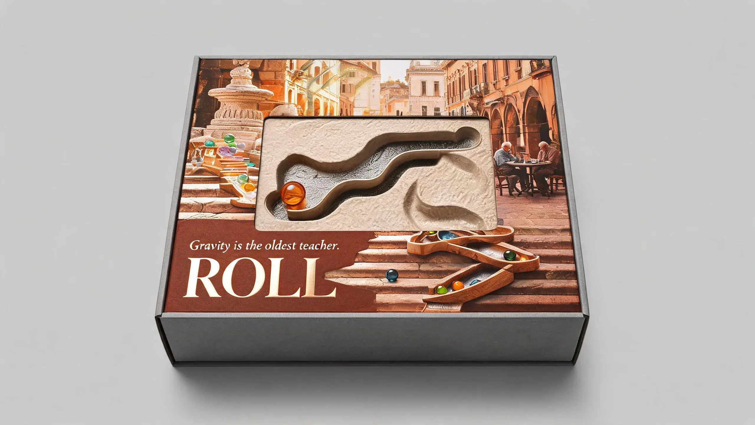 MARBLE RUN · ROLL · 纸塑浮雕玩具包装